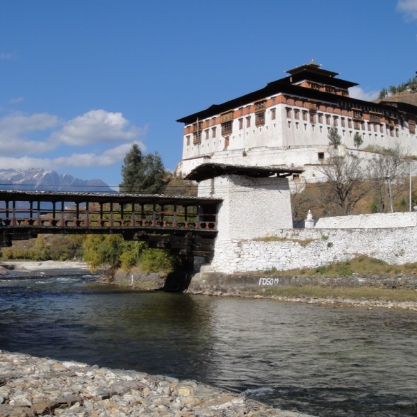 Paro Dzong.  Paro, Bhutan